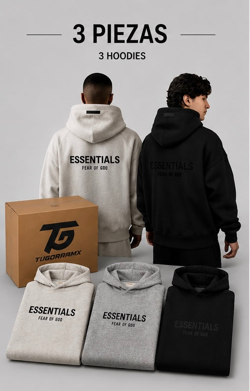 LOTE 3 HOODIES ESSENTIALS SS22