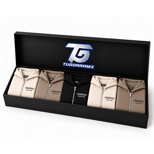 LOTE 5 HOODIES ESSENTIALS ZIP S25