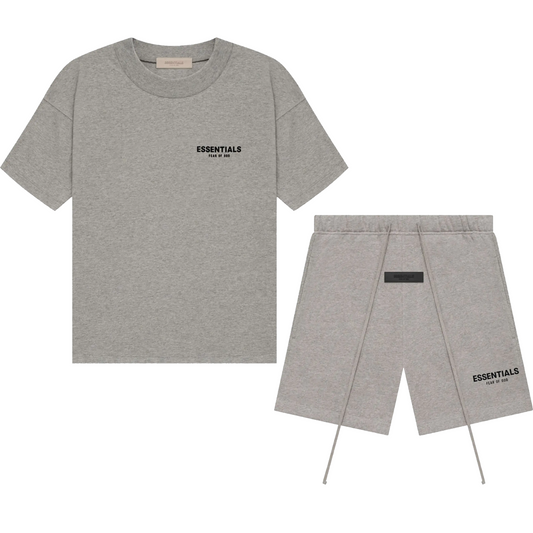 CONJUNTO TSHIR +SHORT GRIS SS22